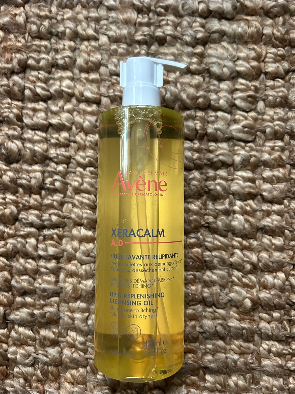 Avene Xeracalm AD lipid replenishing cleansing oil body wash 13.5 fl oz